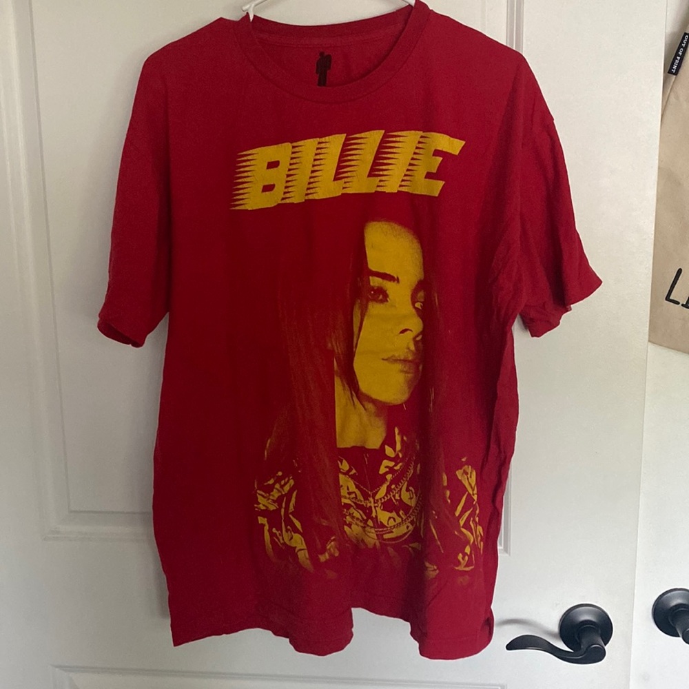 Red Billie Eilish Graphic Tee